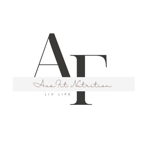 Large Capital A and F as part of the Ava Fit Nutrition Logo